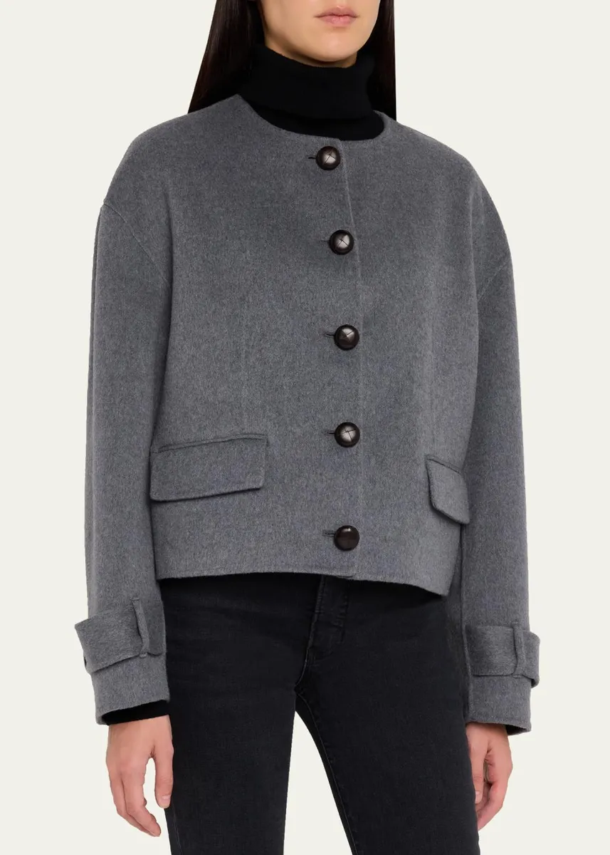 Veronica Beard Elaris Virgin Wool-Blend Crop Jacket | Thumbnail 4 Veronica Beard Elaris Virgin Wool-Blend Crop Jacket | Thumbnail 4
