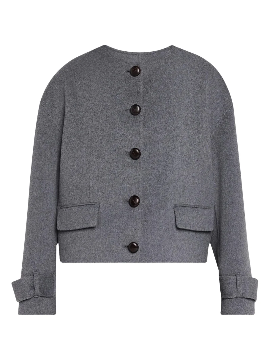 Elaris Virgin Wool-Blend Crop Jacket