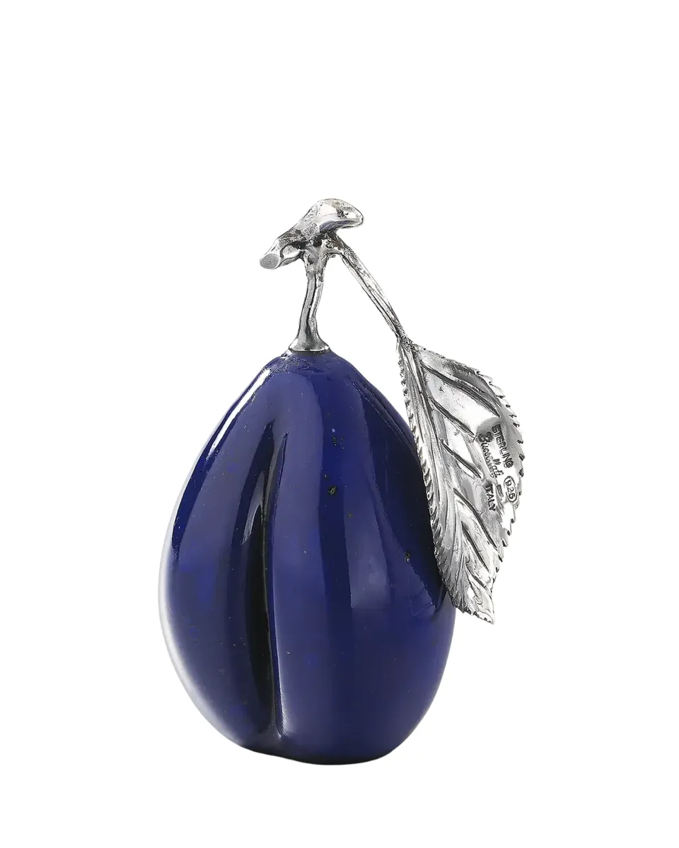 Buccellati Murano Glass & Sterling Silver Plum Placecard Holder | Thumbnail 2 Buccellati Murano Glass & Sterling Silver Plum Placecard Holder | Thumbnail 2