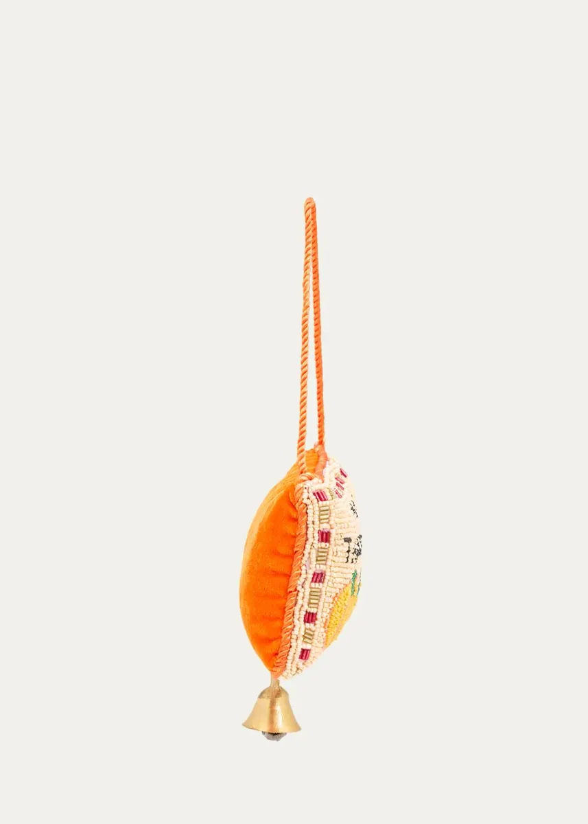 Sudha Pennathur Thanksgiving Pumpkins Beaded Door Knocker | Thumbnail 2 Sudha Pennathur Thanksgiving Pumpkins Beaded Door Knocker | Thumbnail 2