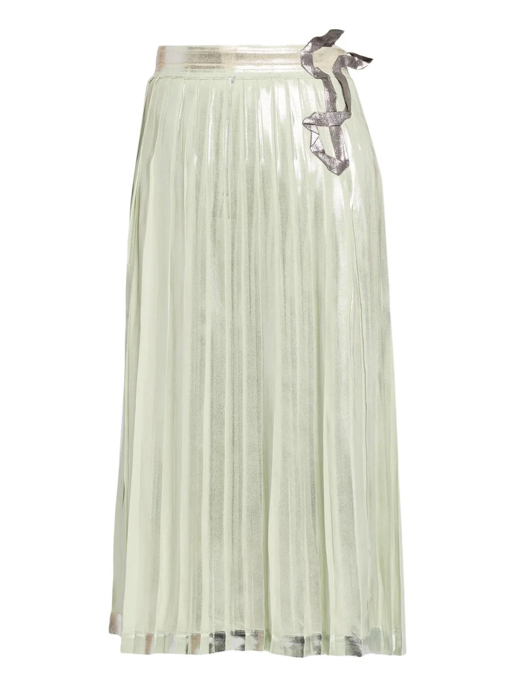 MM6 MAISON MARGIELA Foil Finished Pleated Midi Skirt
