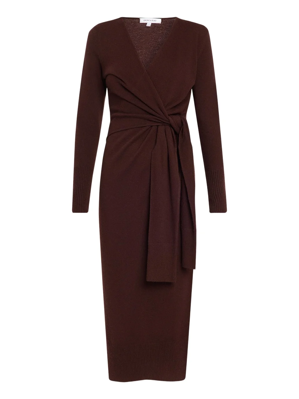 Salomez Knit Wrap Midi Dress Salomez Knit Wrap Midi Dress