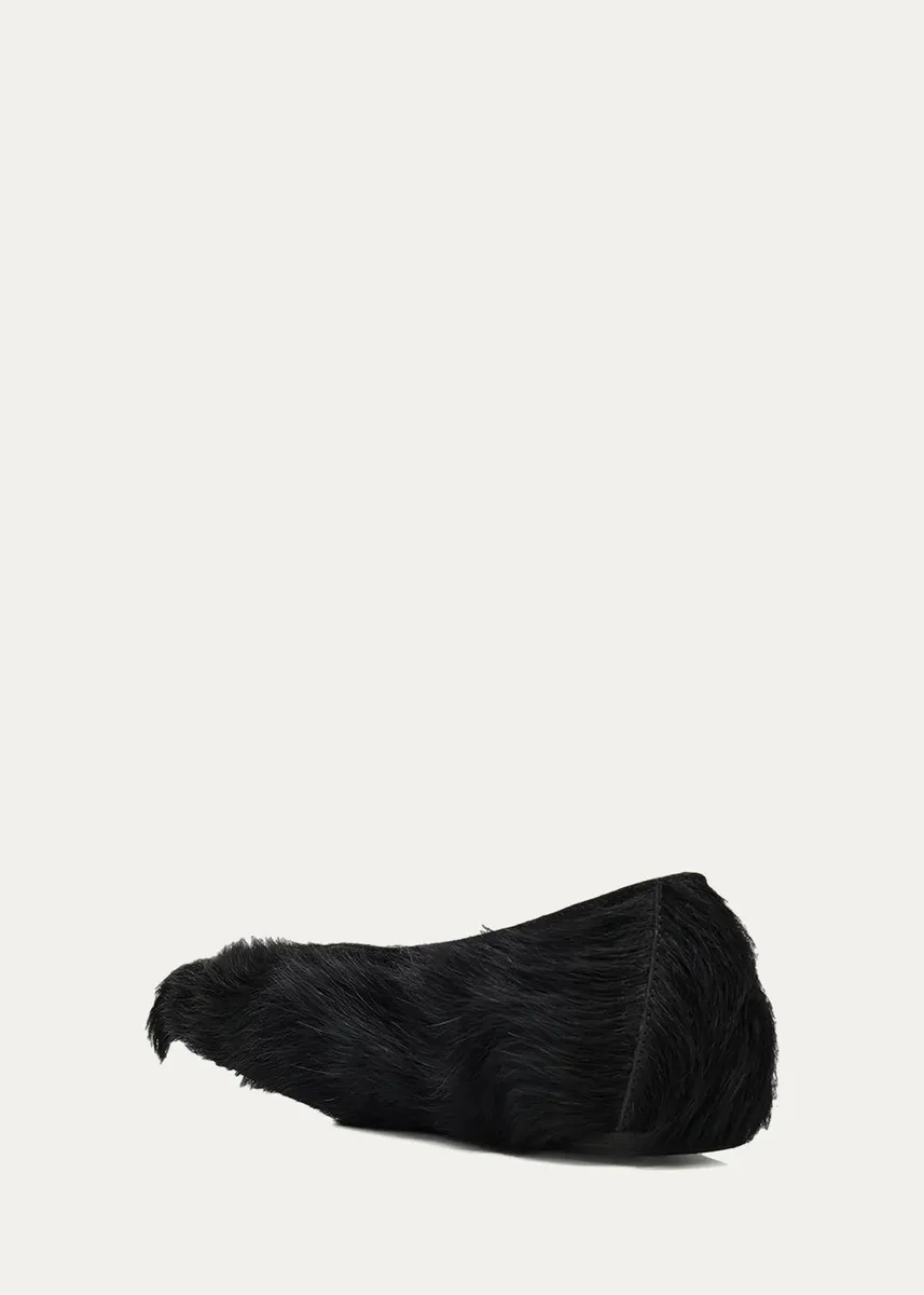 Rick Owens Calf Hair Ballerina Flats | Thumbnail 2 Rick Owens Calf Hair Ballerina Flats | Thumbnail 2