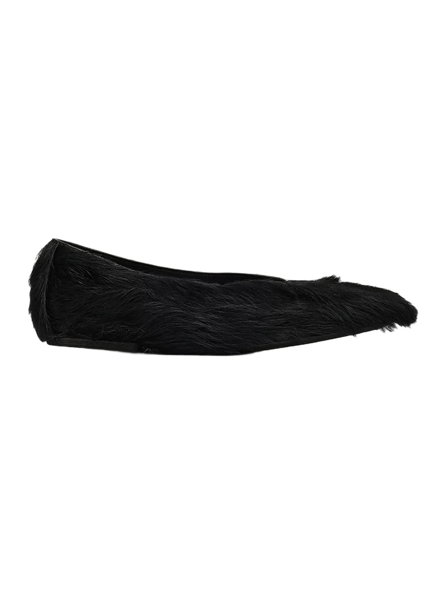 Rick Owens Calf Hair Ballerina Flats