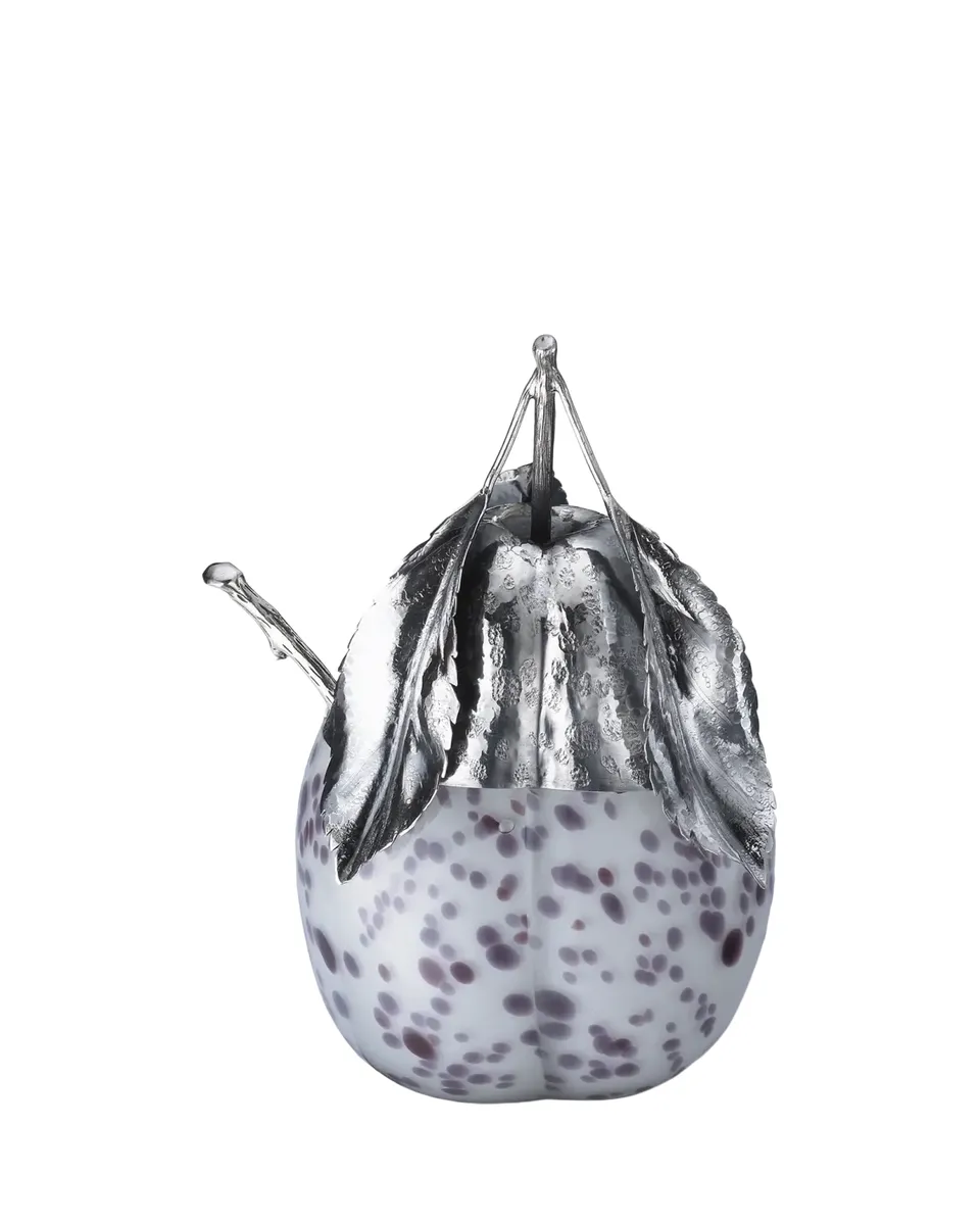 Buccellati Murano Glass & Sterling Silver Spotted Plum Jam Jar | Thumbnail 2 Buccellati Murano Glass & Sterling Silver Spotted Plum Jam Jar | Thumbnail 2
