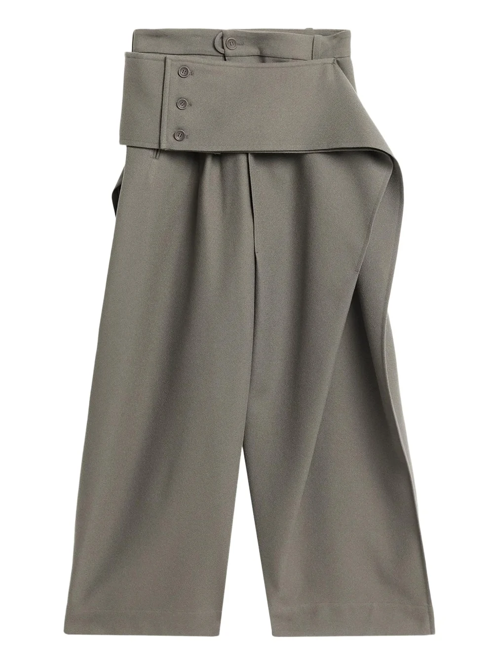 Issey Miyake Calligraph Sculptural Pleated Wide-Leg Trousers