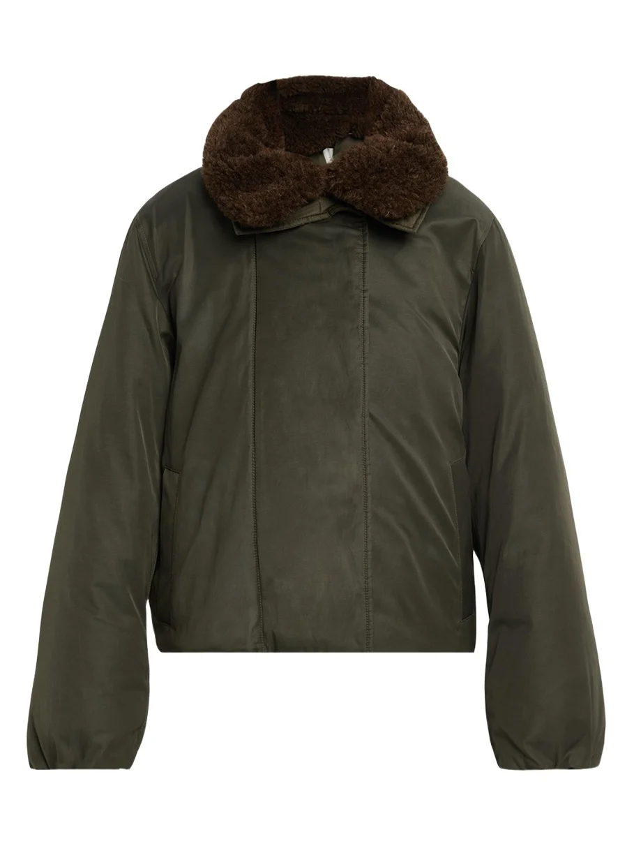 Faux-Fur-Lined Puffer Coat