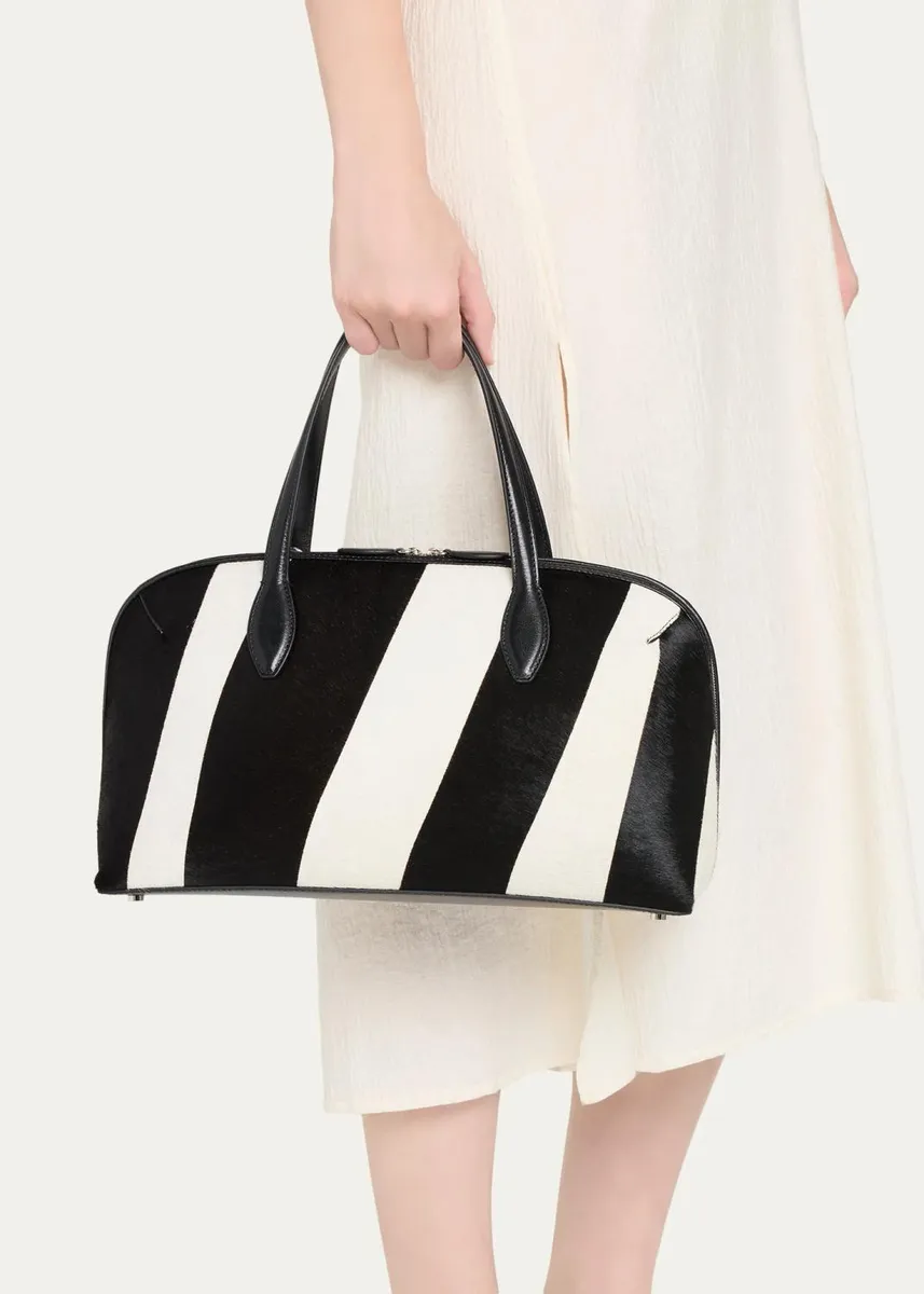 TOTEME Day Zebra-Print Calf Hair Tote Bag | Thumbnail 2