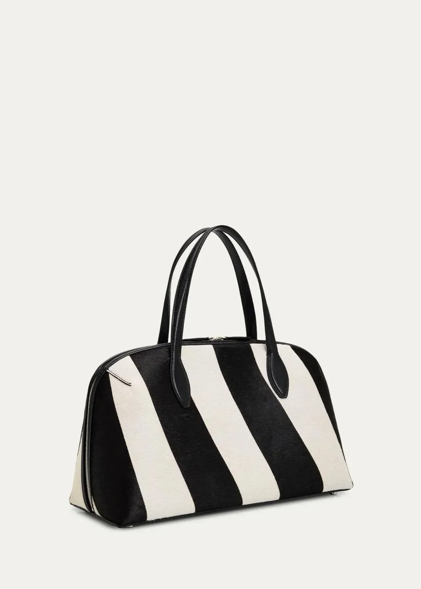 TOTEME Day Zebra-Print Calf Hair Tote Bag | Thumbnail 3