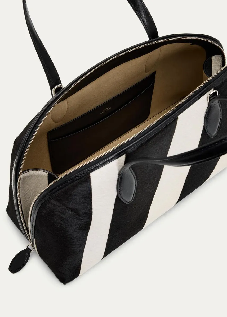 TOTEME Day Zebra-Print Calf Hair Tote Bag | Thumbnail 4
