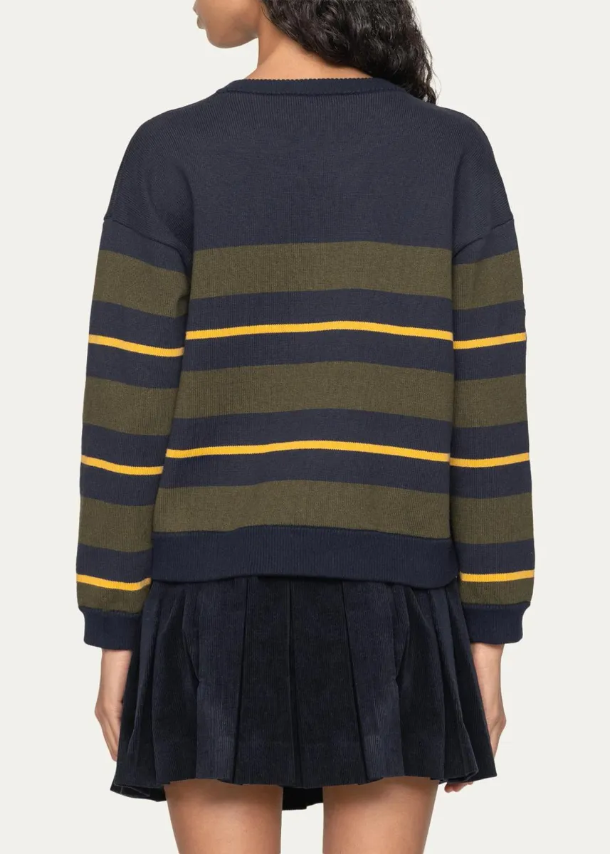 Sea Mina Striped Varsity Sweater | Thumbnail 3 Sea Mina Striped Varsity Sweater | Thumbnail 3