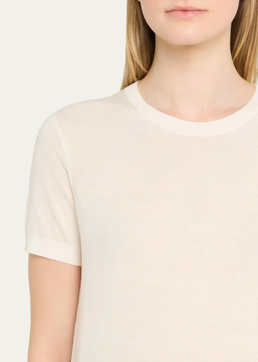 Theory Regal Merino Wool Short-Sleeve Crew T-Shirt | Thumbnail 5 Theory Regal Merino Wool Short-Sleeve Crew T-Shirt | Thumbnail 5