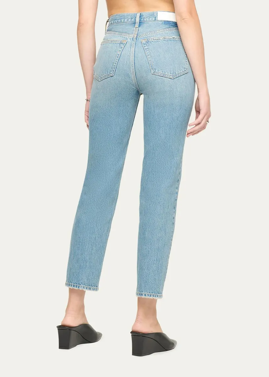 RE/DONE Pipe Straight-Leg Ankle Jeans | Thumbnail 3 RE/DONE Pipe Straight-Leg Ankle Jeans | Thumbnail 3