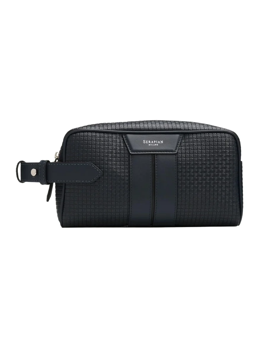 Serapian Men's Stepan Leather Toiletry Bag