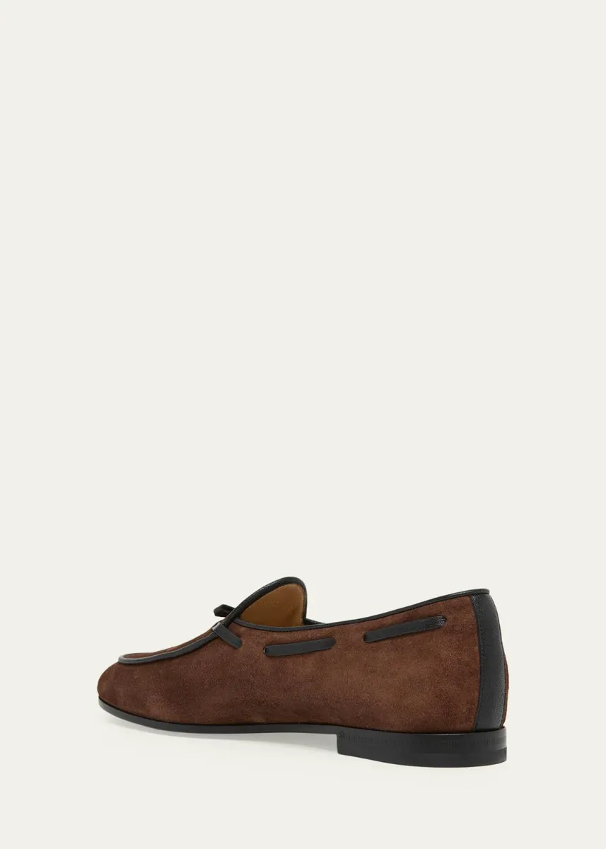 Valentino Garavani Men's Bowshire Leather Loafers | Thumbnail 4 Valentino Garavani Men's Bowshire Leather Loafers | Thumbnail 4