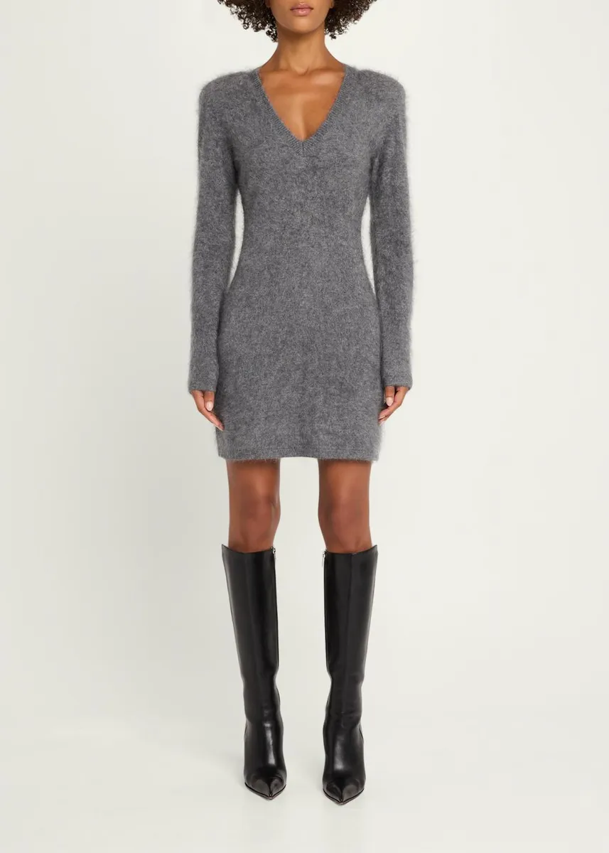 Toccin Sara Brushed Cashmere Mini Sweater Dress | Thumbnail 2 Toccin Sara Brushed Cashmere Mini Sweater Dress | Thumbnail 2