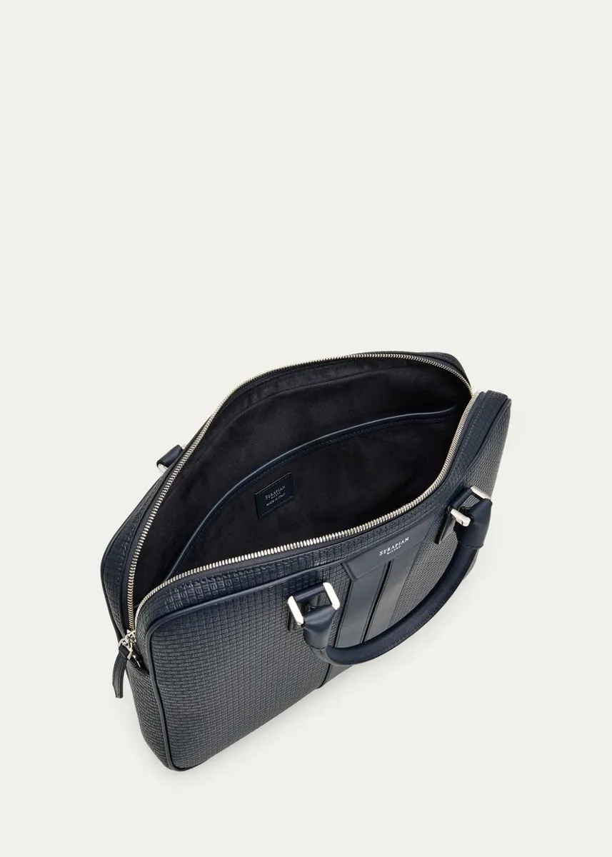 Serapian Men's Extra Slim Briefcase | Thumbnail 3 Serapian Men's Extra Slim Briefcase | Thumbnail 3