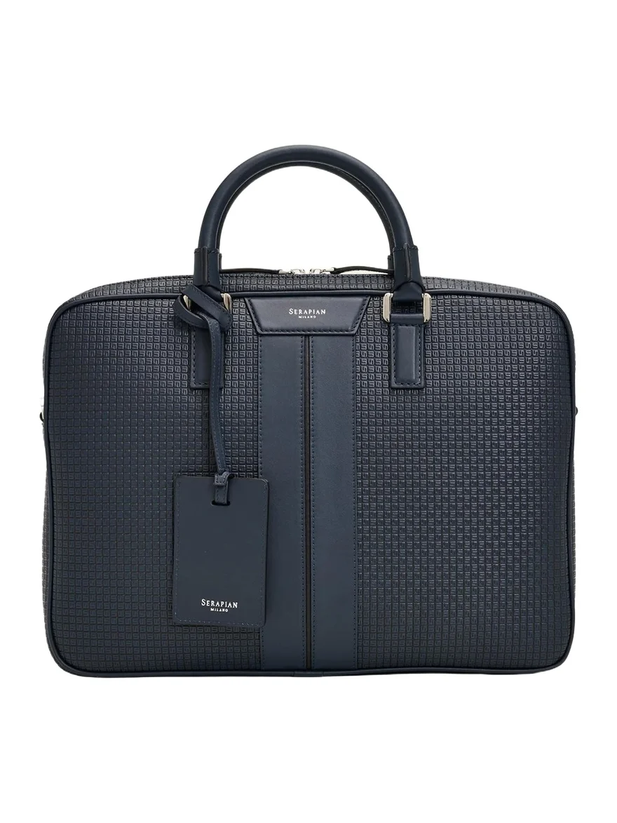 Serapian Men's Extra Slim Briefcase