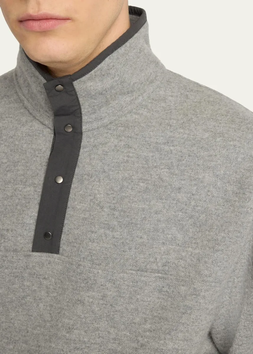 The Row Men's Maury Cashmere Quarter-Snap Sweater | Thumbnail 5