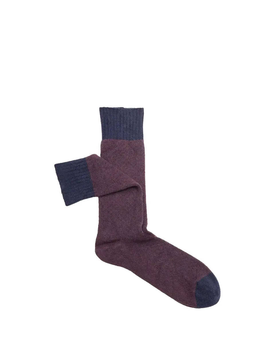 Sozzi Calze Men's Birdseye Oxford Crew Socks | Thumbnail 2