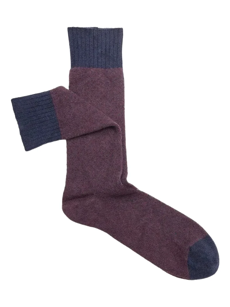 Sozzi Calze Men's Birdseye Oxford Crew Socks