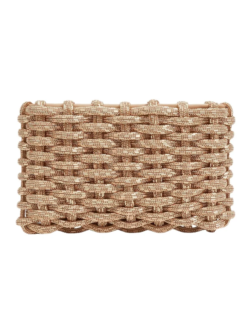 Simkhai Morgan Metal Clutch
