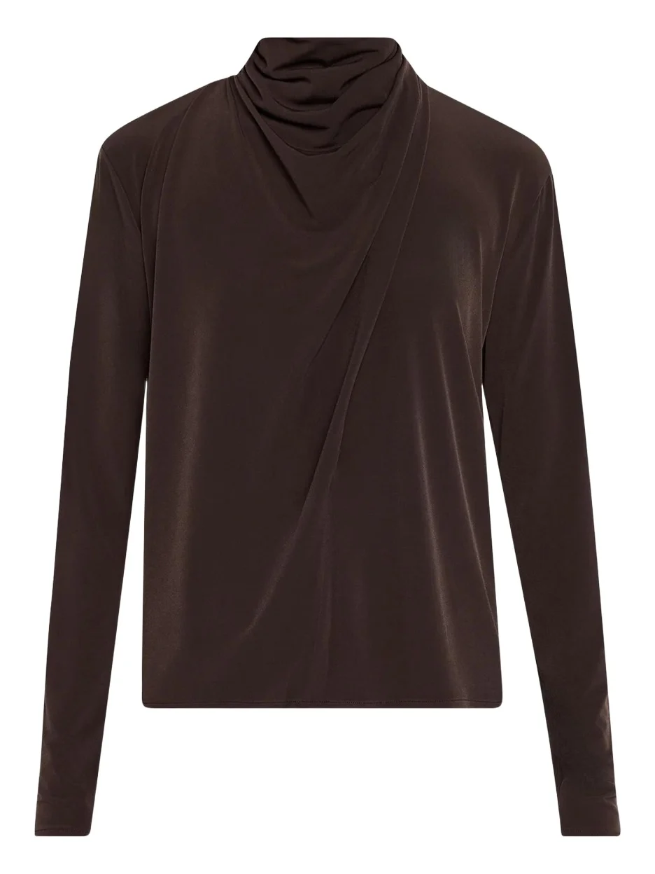 Draped Cowl Blouse