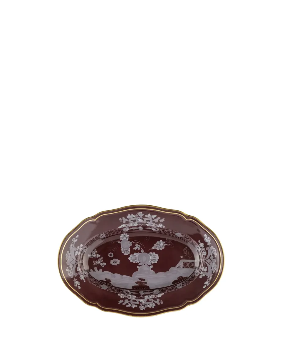 GINORI 1735 Floral Oval Porcelain Pickle Dish | Thumbnail 2 GINORI 1735 Floral Oval Porcelain Pickle Dish | Thumbnail 2