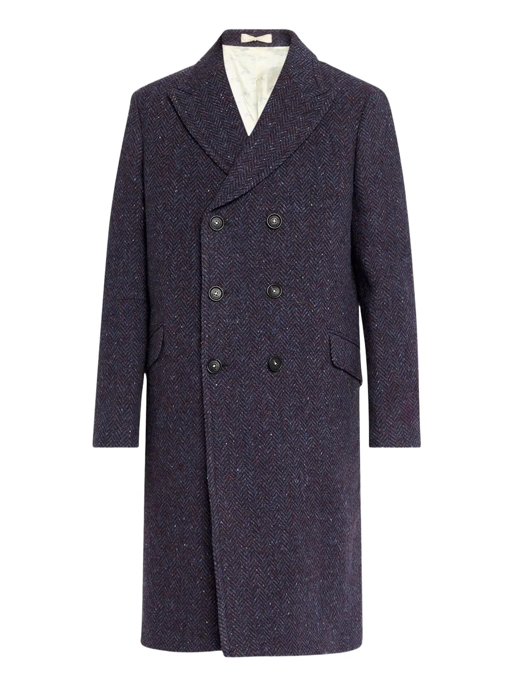 Massimo Alba Men's Oltremare Wool Double-Breasted Overcoat