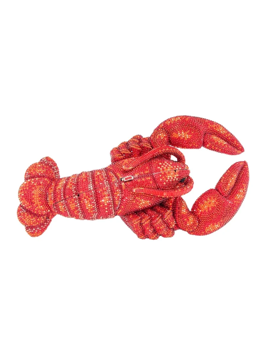 Lobster Claudia Crystal Clutch Bag