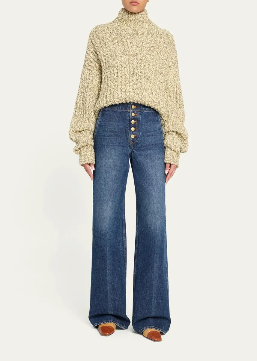 Ulla Johnson Albie Mock-Neck Knit Pullover | Thumbnail 2