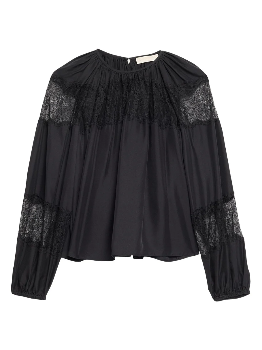 Bess Silk Long-Sleeve Blouse Bess Silk Long-Sleeve Blouse