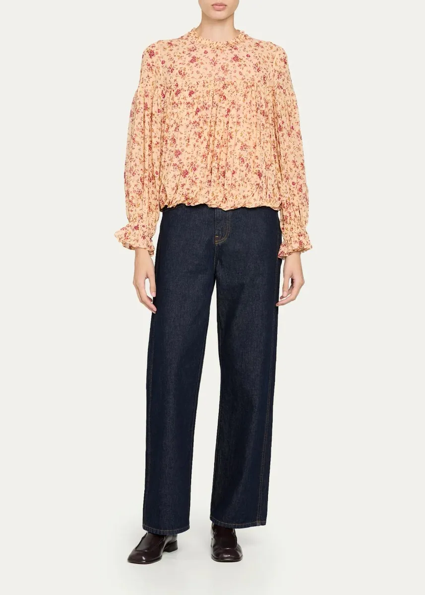 Ulla Johnson Pearl Silk Chiffon Blouse | Thumbnail 6 Ulla Johnson Pearl Silk Chiffon Blouse | Thumbnail 6