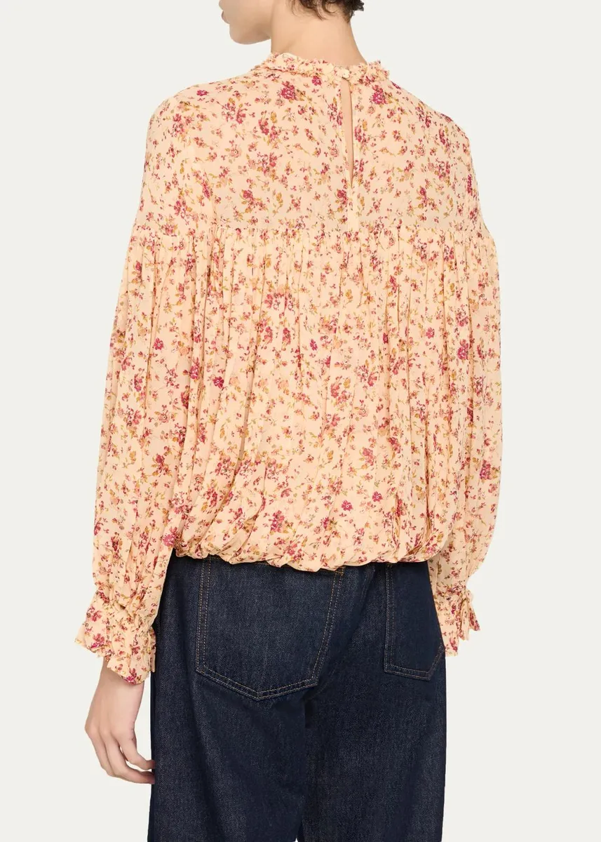 Ulla Johnson Pearl Silk Chiffon Blouse | Thumbnail 7 Ulla Johnson Pearl Silk Chiffon Blouse | Thumbnail 7