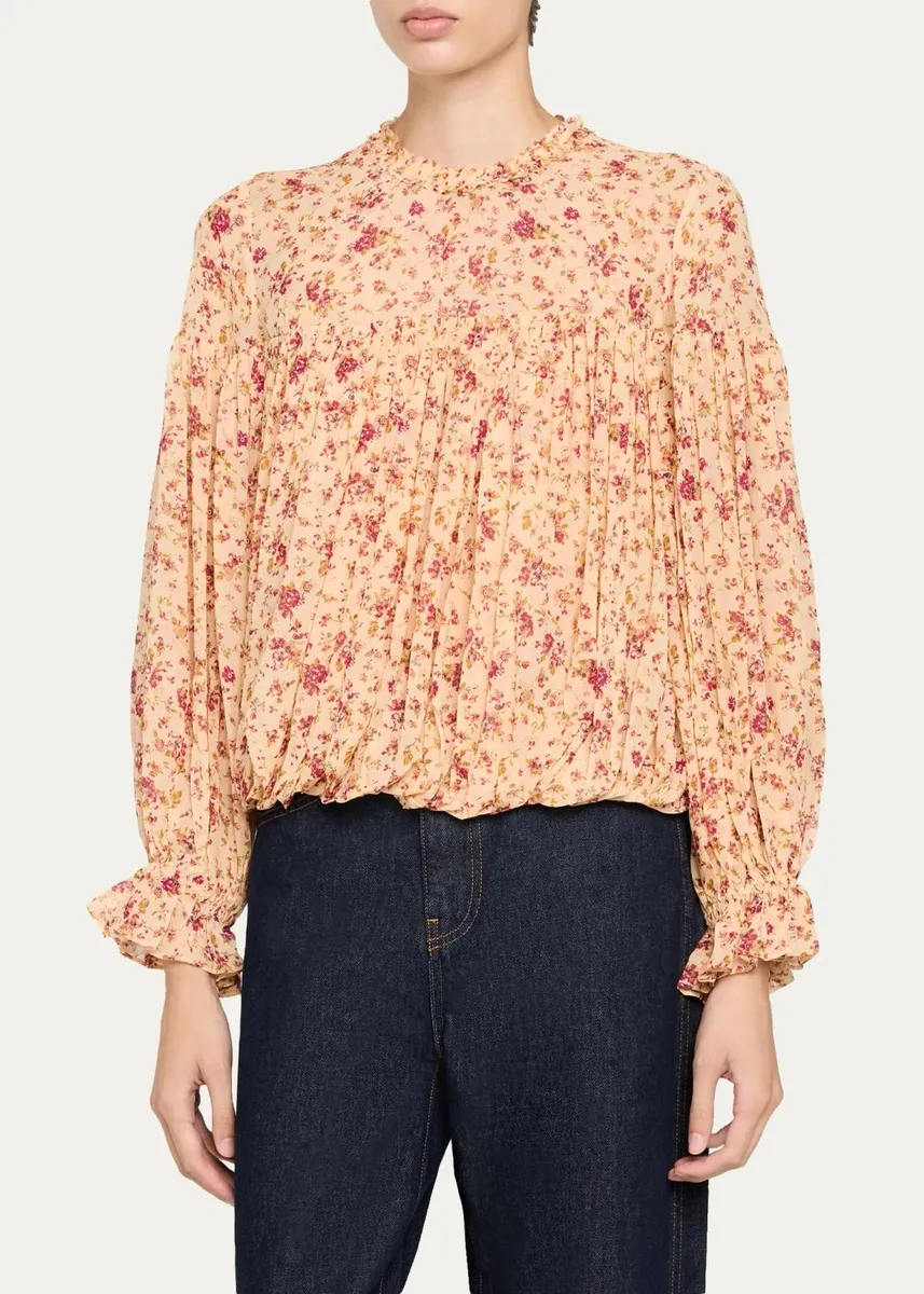 Ulla Johnson Pearl Silk Chiffon Blouse | Thumbnail 8 Ulla Johnson Pearl Silk Chiffon Blouse | Thumbnail 8