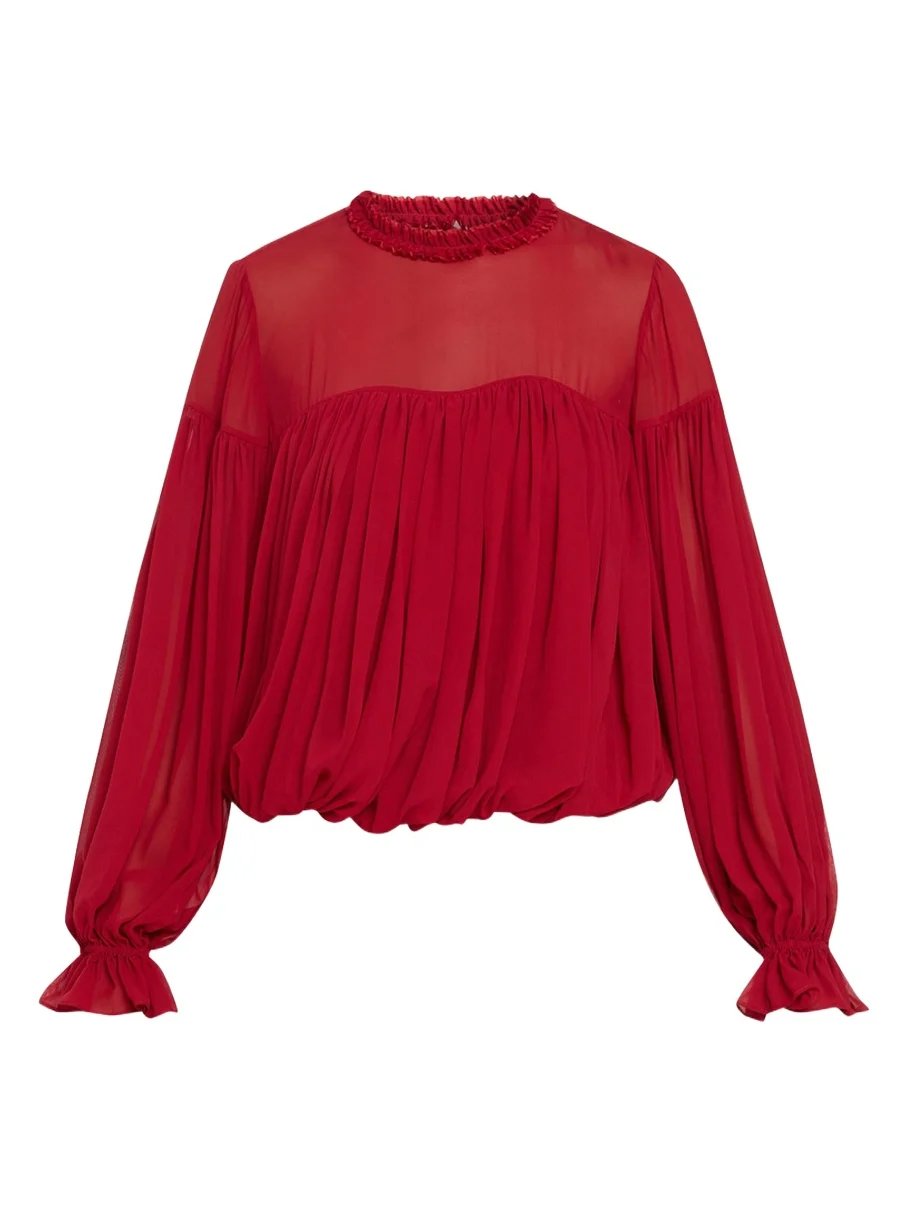 Pearl Silk Chiffon Blouse Pearl Silk Chiffon Blouse