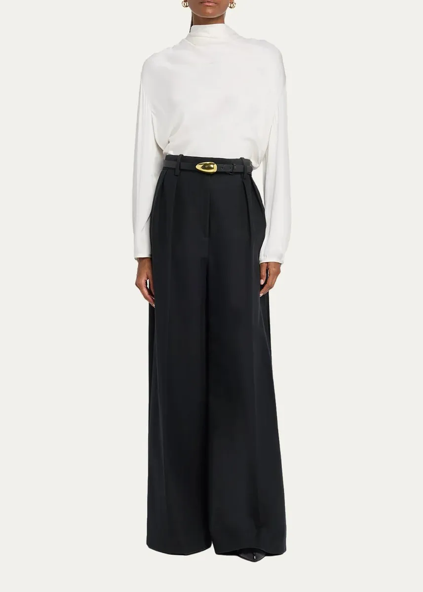 Vince Draped Cowl-Neck Blouse | Thumbnail 2 Vince Draped Cowl-Neck Blouse | Thumbnail 2