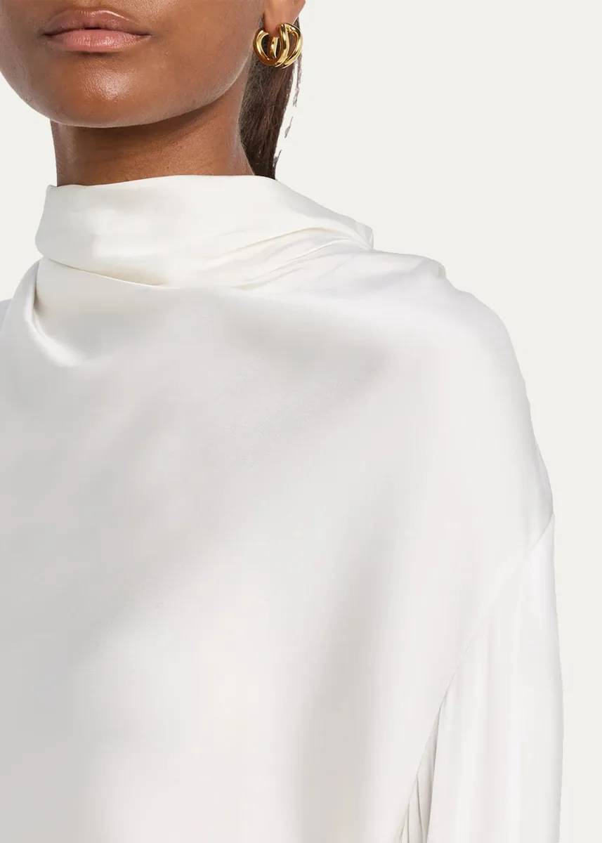 Vince Draped Cowl-Neck Blouse | Thumbnail 5 Vince Draped Cowl-Neck Blouse | Thumbnail 5