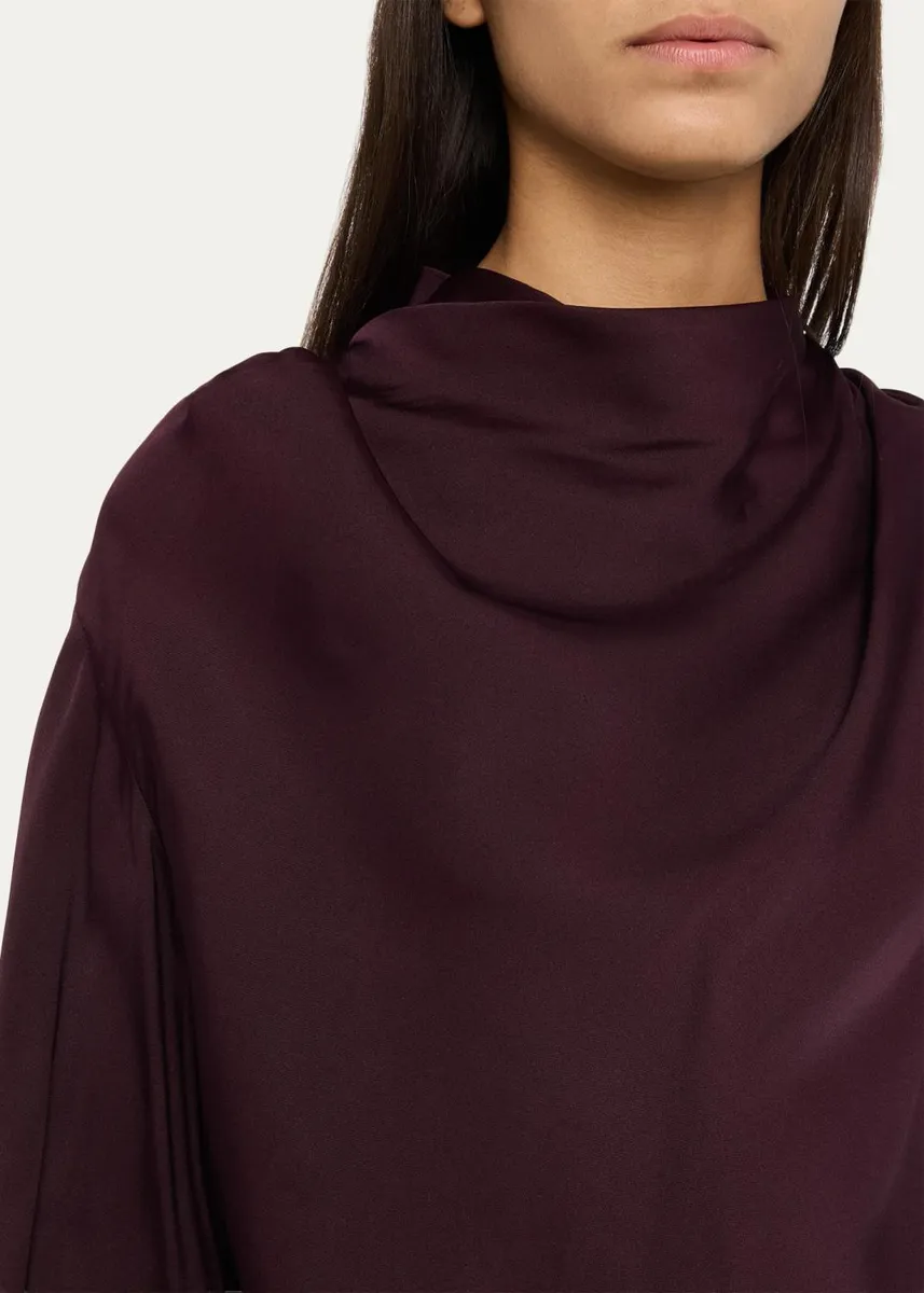 Vince Draped Cowl-Neck Blouse | Thumbnail 9 Vince Draped Cowl-Neck Blouse | Thumbnail 9