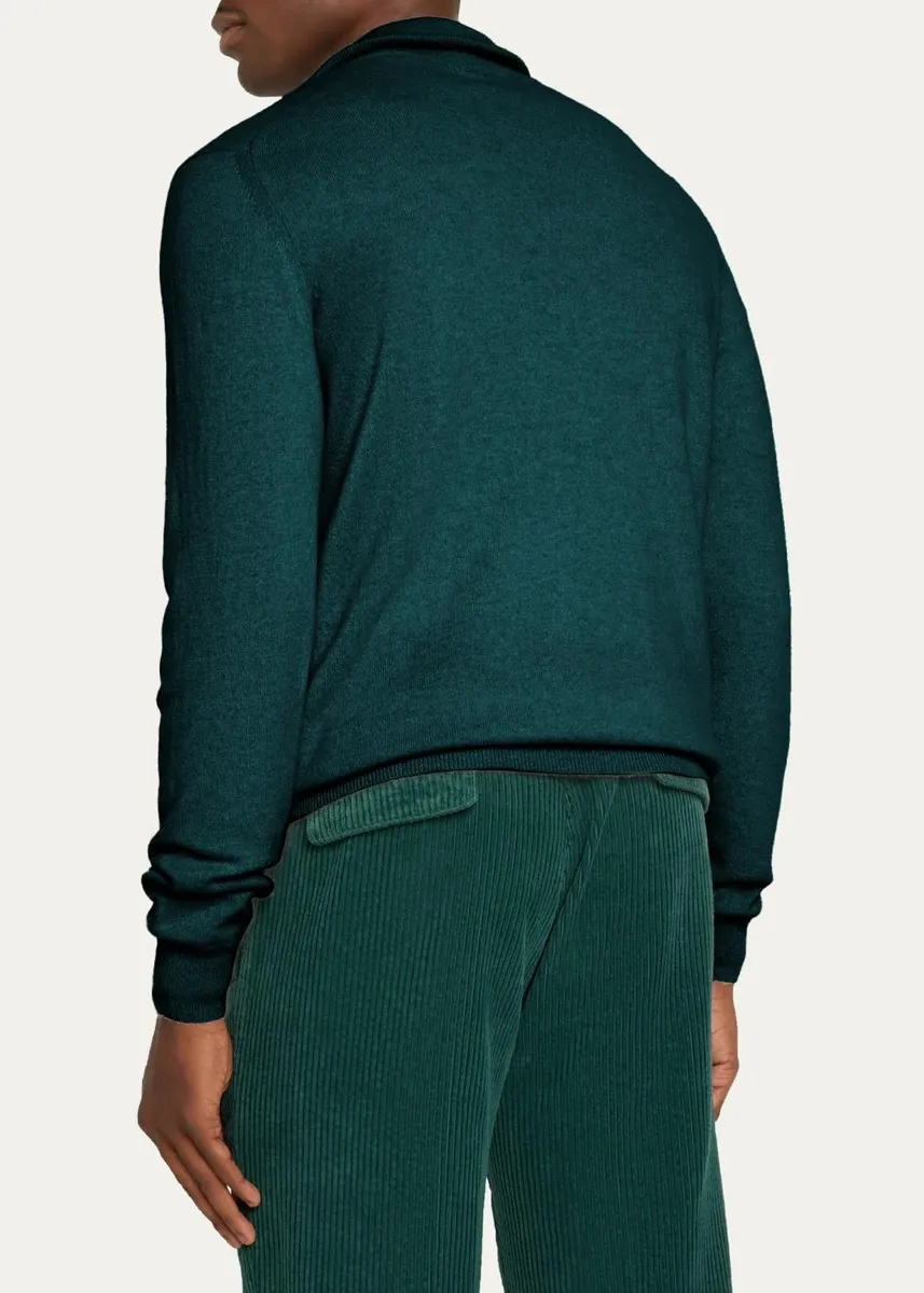 Massimo Alba Men's Cashmere Half-Zip Sweater | Thumbnail 3 Massimo Alba Men's Cashmere Half-Zip Sweater | Thumbnail 3