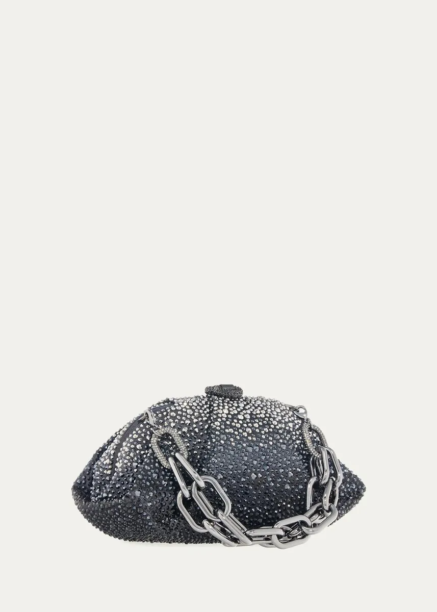 Judith Leiber Couture Gemma Pleated Ombré Crystal Top-Handle Bag | Thumbnail 2 Judith Leiber Couture Gemma Pleated Ombré Crystal Top-Handle Bag | Thumbnail 2