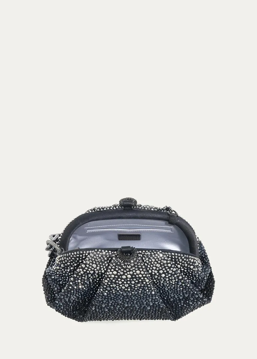 Judith Leiber Couture Gemma Pleated Ombré Crystal Top-Handle Bag | Thumbnail 3 Judith Leiber Couture Gemma Pleated Ombré Crystal Top-Handle Bag | Thumbnail 3