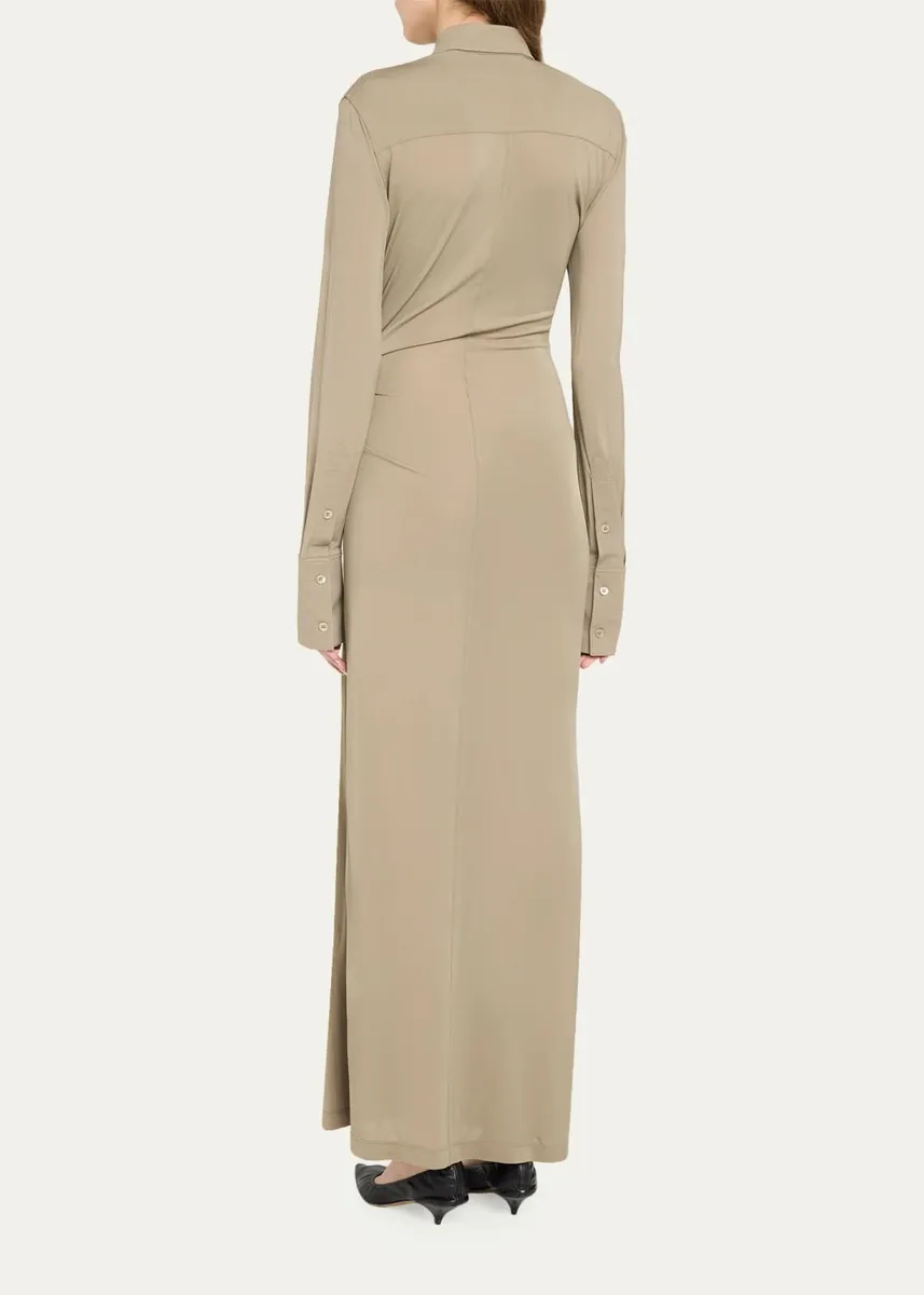 Helmut Lang Twisted Long-Sleeve Shirtdress | Thumbnail 3 Helmut Lang Twisted Long-Sleeve Shirtdress | Thumbnail 3