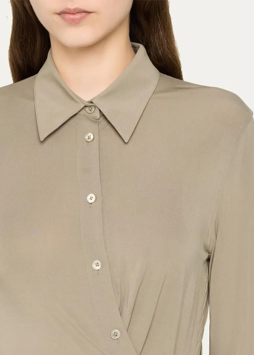Helmut Lang Twisted Long-Sleeve Shirtdress | Thumbnail 5 Helmut Lang Twisted Long-Sleeve Shirtdress | Thumbnail 5