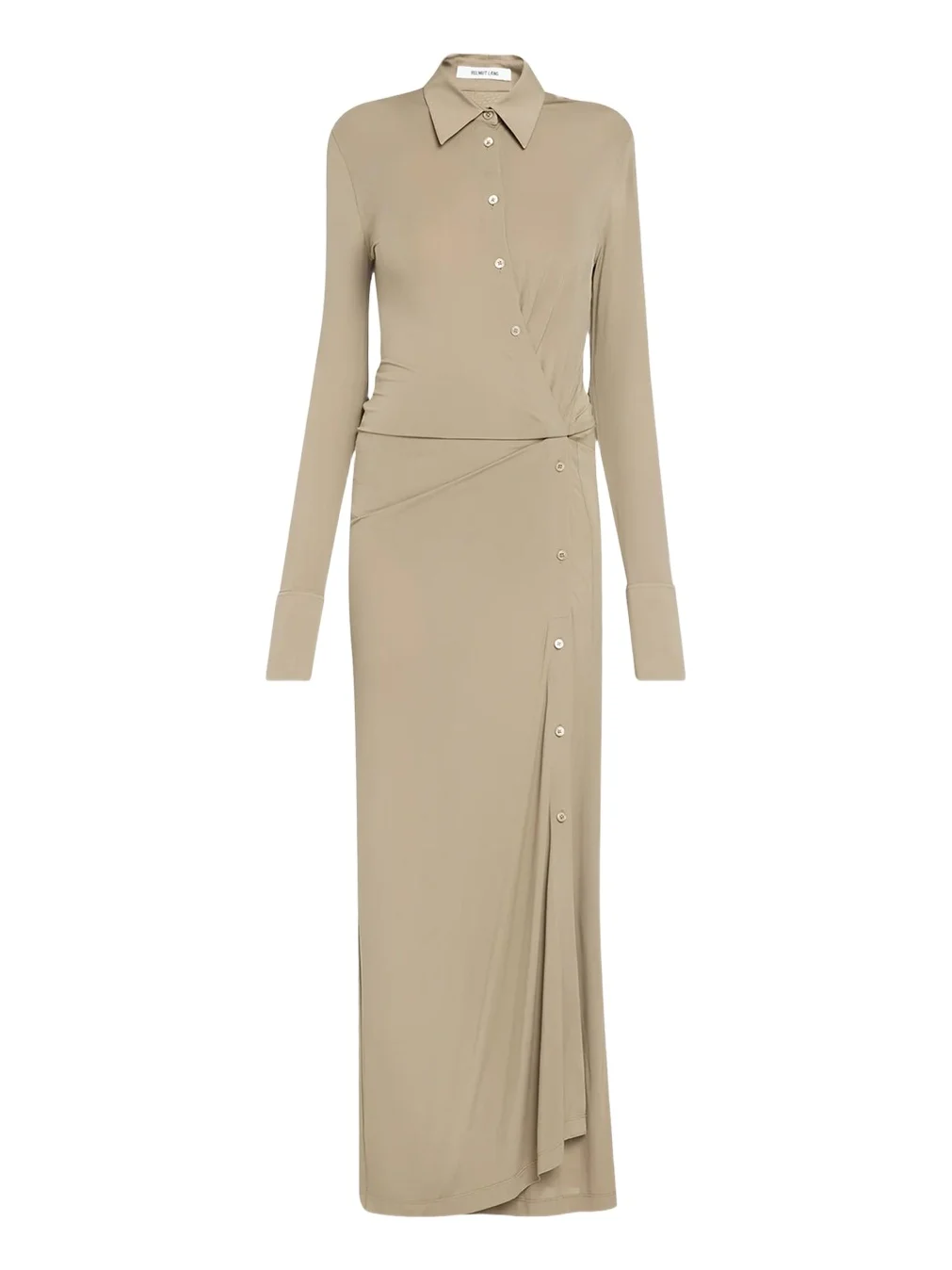 Helmut Lang Twisted Long-Sleeve Shirtdress