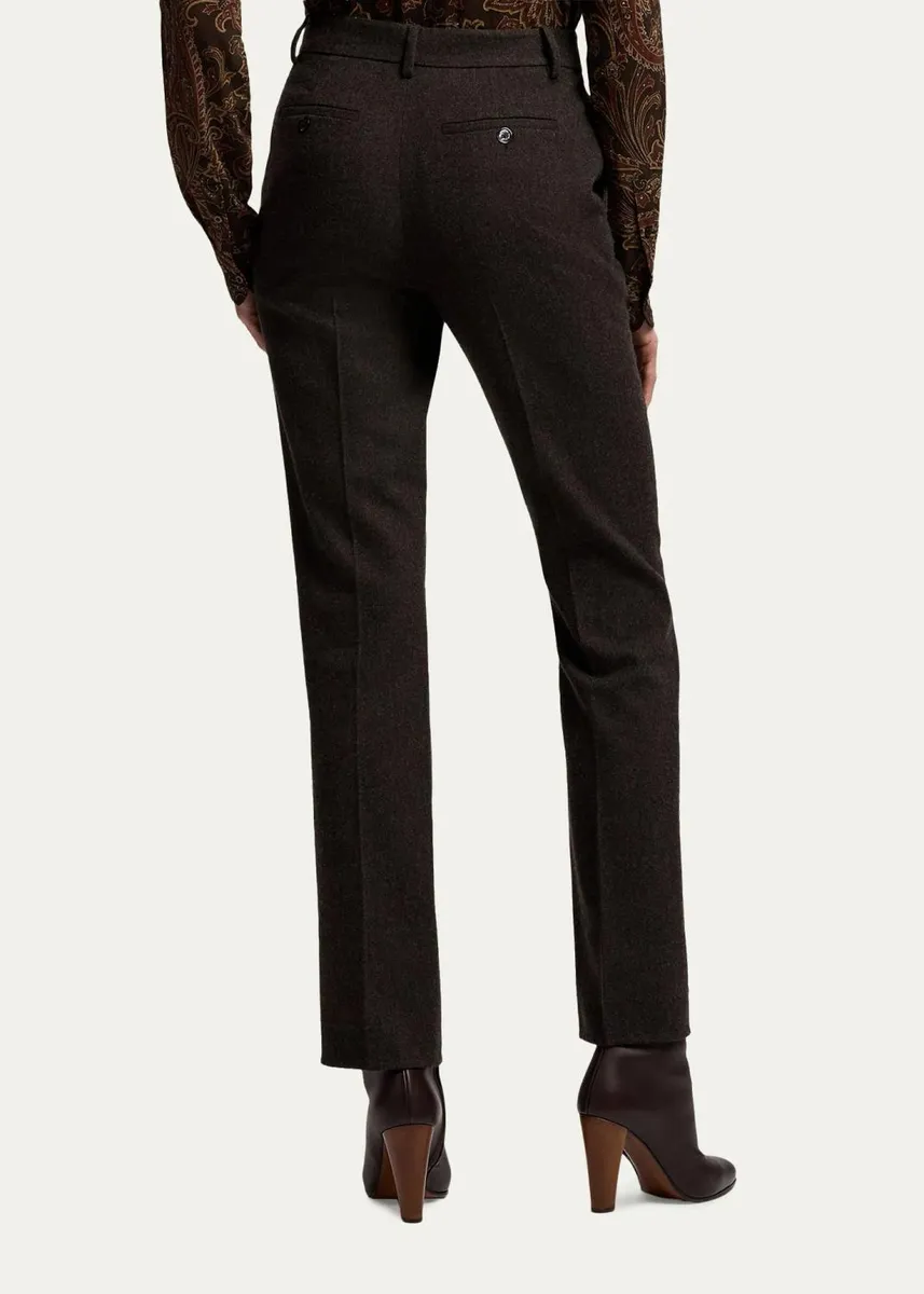Ralph Lauren Collection Andrey Wool Herringbone Tapered-Leg Ankle Pants | Thumbnail 3 Ralph Lauren Collection Andrey Wool Herringbone Tapered-Leg Ankle Pants | Thumbnail 3