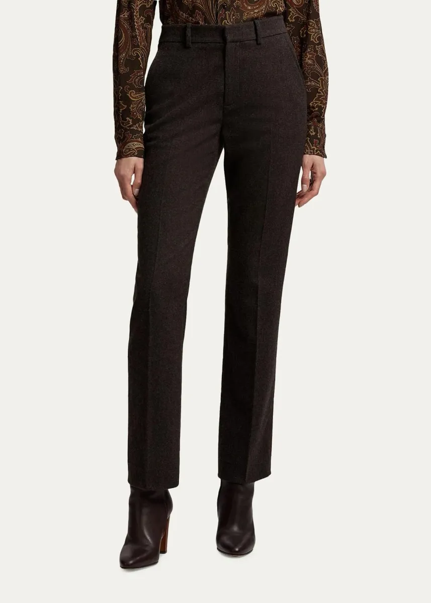 Ralph Lauren Collection Andrey Wool Herringbone Tapered-Leg Ankle Pants | Thumbnail 4 Ralph Lauren Collection Andrey Wool Herringbone Tapered-Leg Ankle Pants | Thumbnail 4