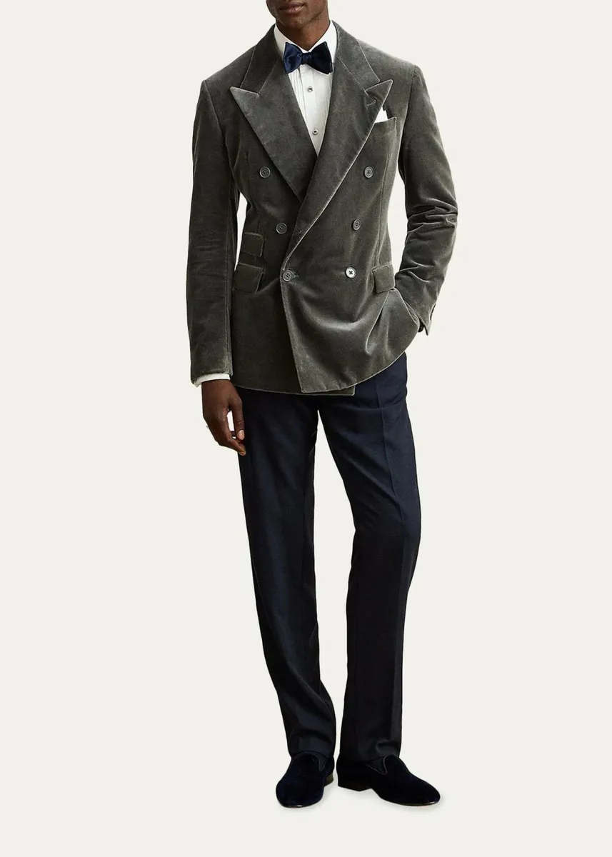 Ralph Lauren Purple Label Men's Glenn Hand-Tailored Velvet Jacket | Thumbnail 2 Ralph Lauren Purple Label Men's Glenn Hand-Tailored Velvet Jacket | Thumbnail 2