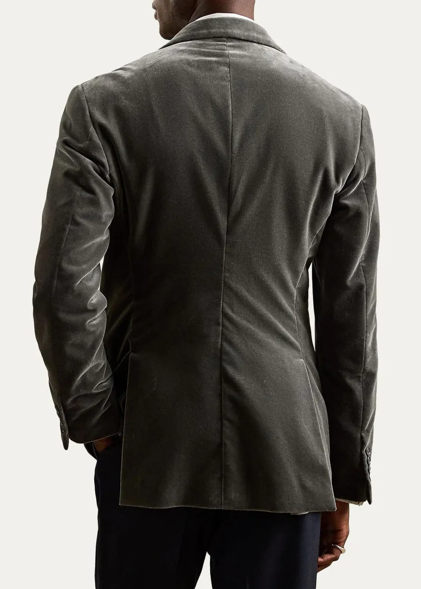 Ralph Lauren Purple Label Men's Glenn Hand-Tailored Velvet Jacket | Thumbnail 3 Ralph Lauren Purple Label Men's Glenn Hand-Tailored Velvet Jacket | Thumbnail 3