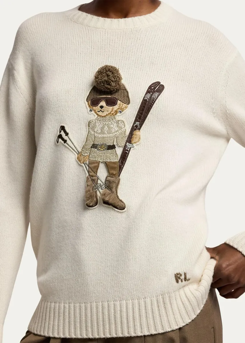 Ralph Lauren Collection Holiday Polo Bear Cashmere Sweater | Thumbnail 5